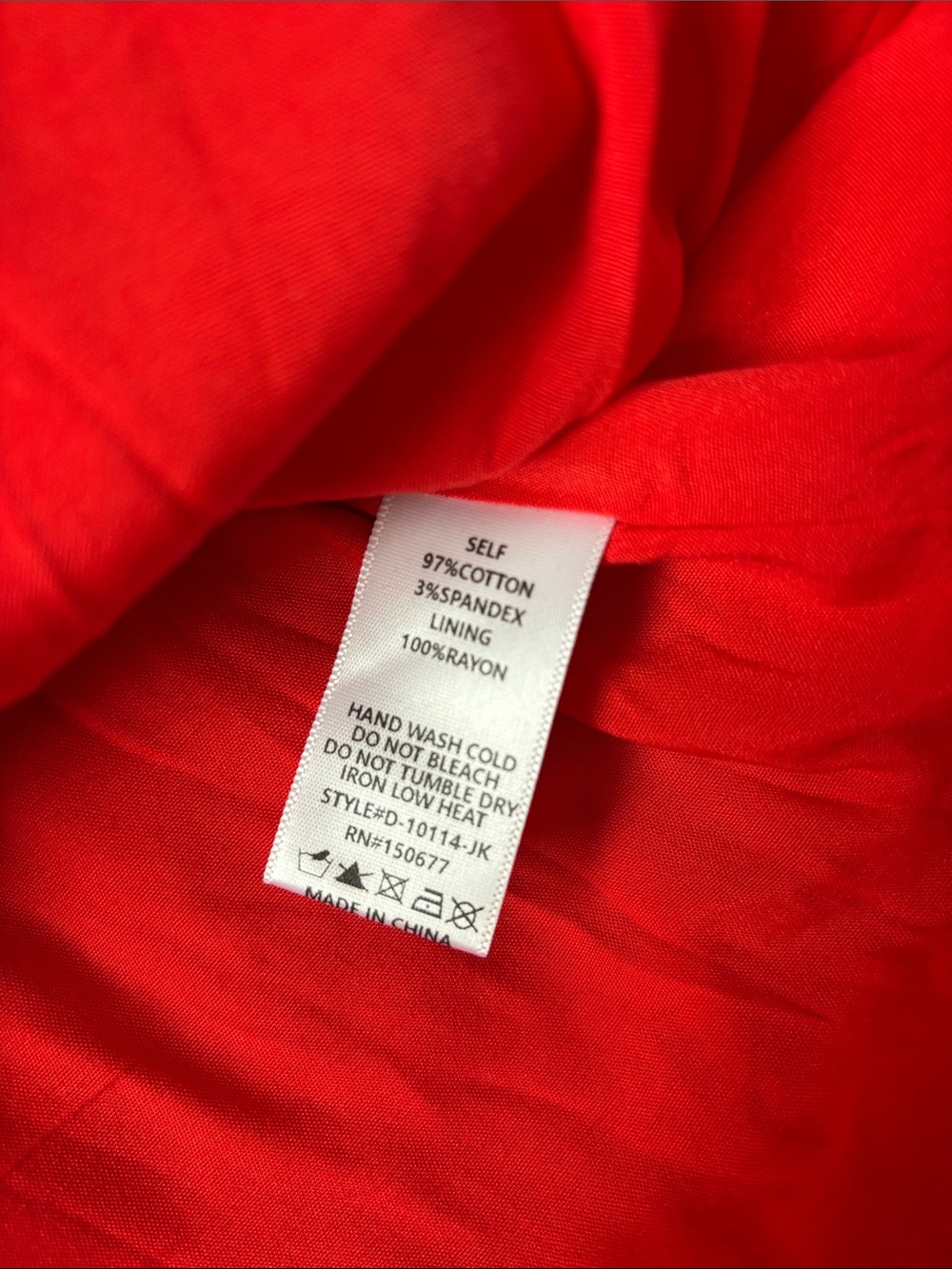 Red One-Shoulder Midi Dress with Front Knot - Picture 7 of 8